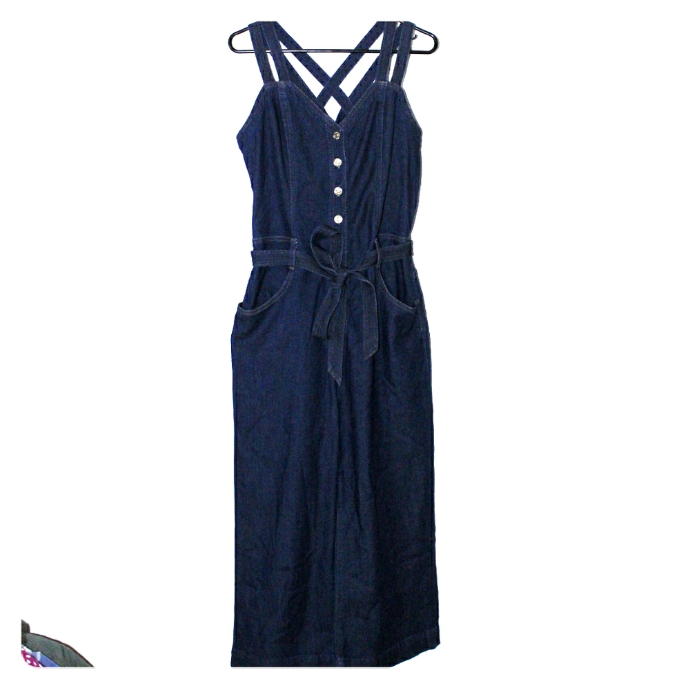 7 For All Mankind Denim Jumpsuit LARGE